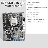 Vklopdsh B75 BTC Mining Motherboard LGA1155 DDR3 12 PCIE G530/G630 CPU Kit view 9
