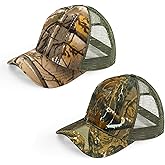 Seaponer Men's Camouflage Hunting Hat, Breathable Mesh, 2pcs