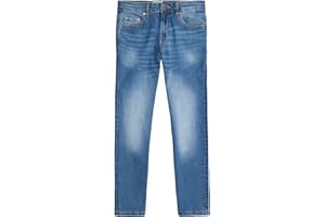 LUCKY BRAND Classic Fit Straight Leg Denim Jeans, 5-Pocket Style, Zipper Fly & Button Closure