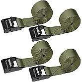 Heavy Duty Trail &amp; Game Camera Mount Straps Belts Hunting Camera Tree Mounting Strap Belts Kit, Tie Down Straps with Buckle Portable UV Resistant and Foldable Nylon Fiber Strap Hunting Accessory 4 Pcs