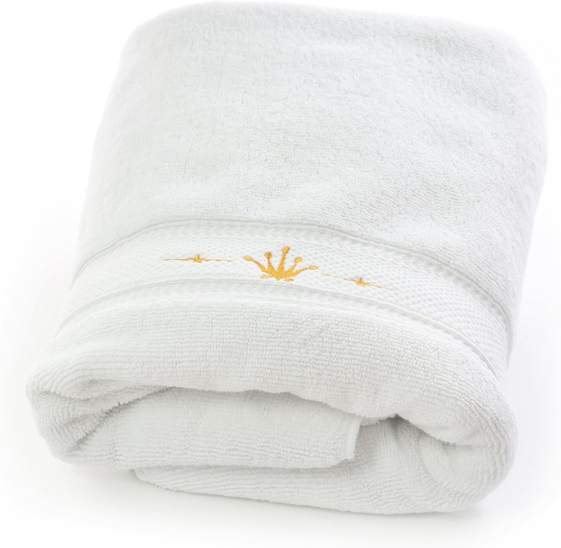 Dry with a Caress – No More Rubbing – The Absolute Luxury Class Crown of Bath Premium 800 Towel Series , 100% Cotton, White, 70 x140cm