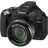 Canon PowerShot SX40 HS Digital Camera - Black (12.1MP, Super Wide Angle, 35x Optical Zoom) 2.7 inch Vari-Angle LCD