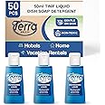 Terra Breeze Tiny Dish Soap Detergent | For Use in Vacation Rentals and Extended Stay Hotels | 1.6 oz (Case of 50)