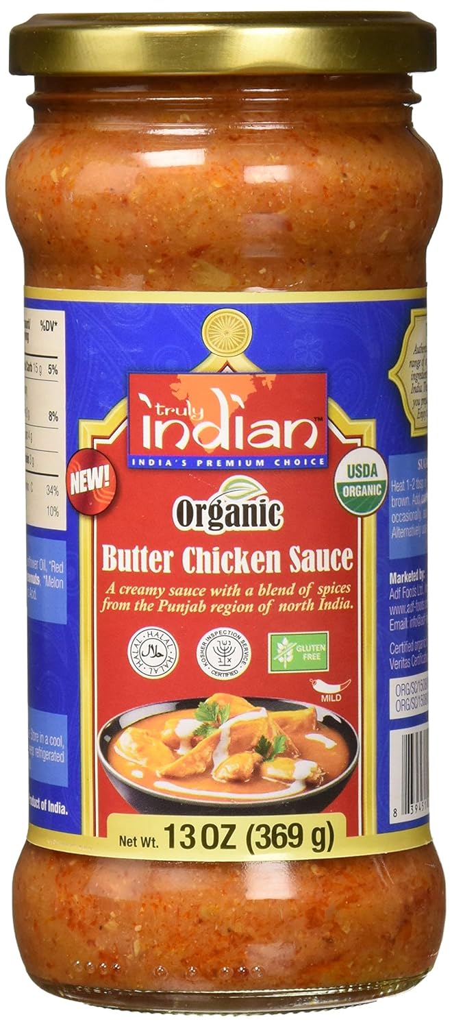 Truly Indian Organic Butter Chicken Sauce, 13 OZ Grocery