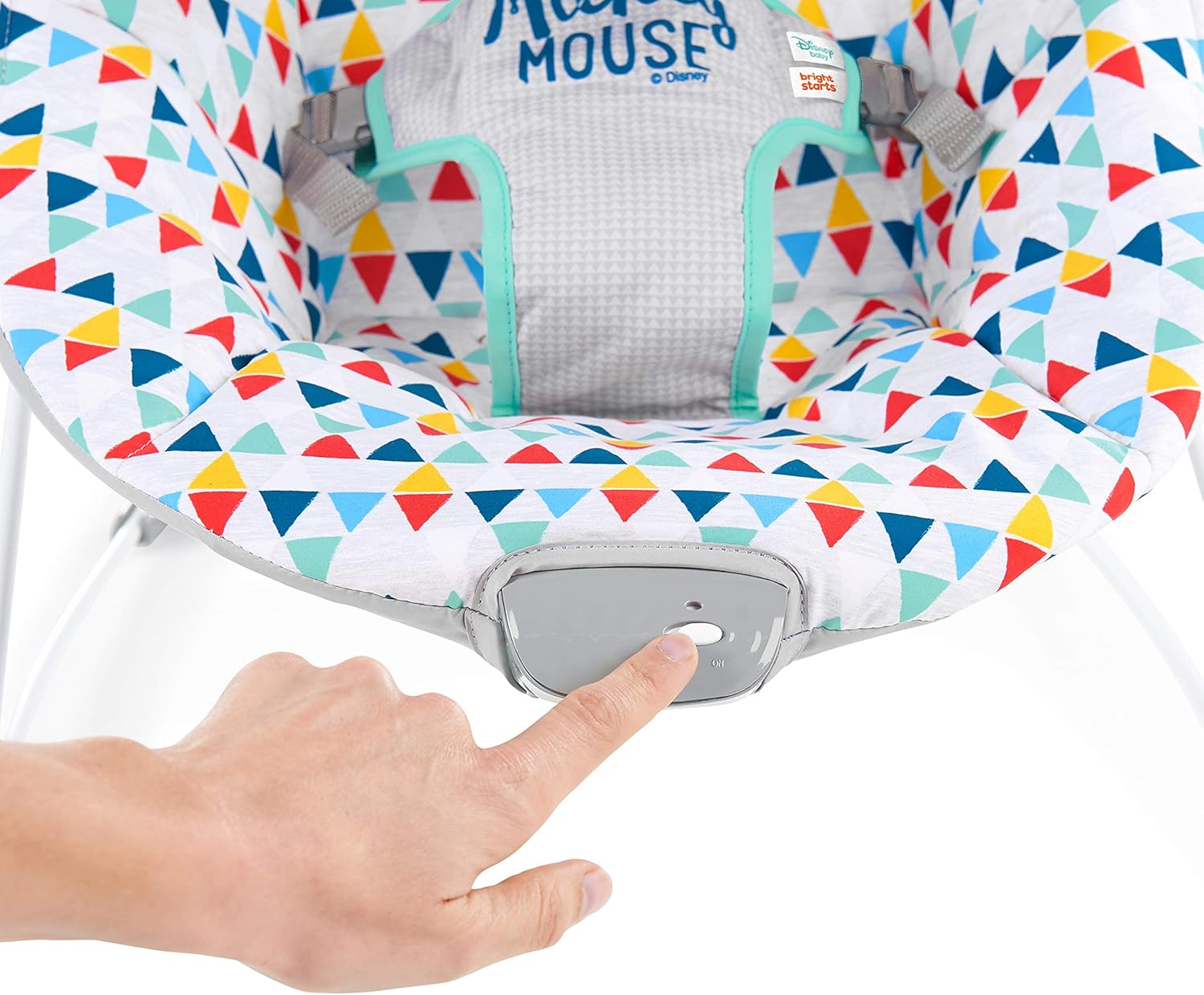 Amazon Kids Ii Japan キッズツージャパン Disney Baby ディズニーベビー ミッキーマウス ハッピートライアングル バウンサー 0か月 116 By Kids Ii バウンサー ベビー マタニティ 通販