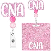 SEEVOR CNA Nurse Badge Buddy with CNA Nurse Badge Reel Retractable Nursing ID Clip (CNA)