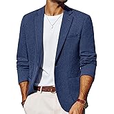 PJ PAUL JONES Mens Blazer Casual Sport Coats Lightweight One Button Suit Jacket for Summer