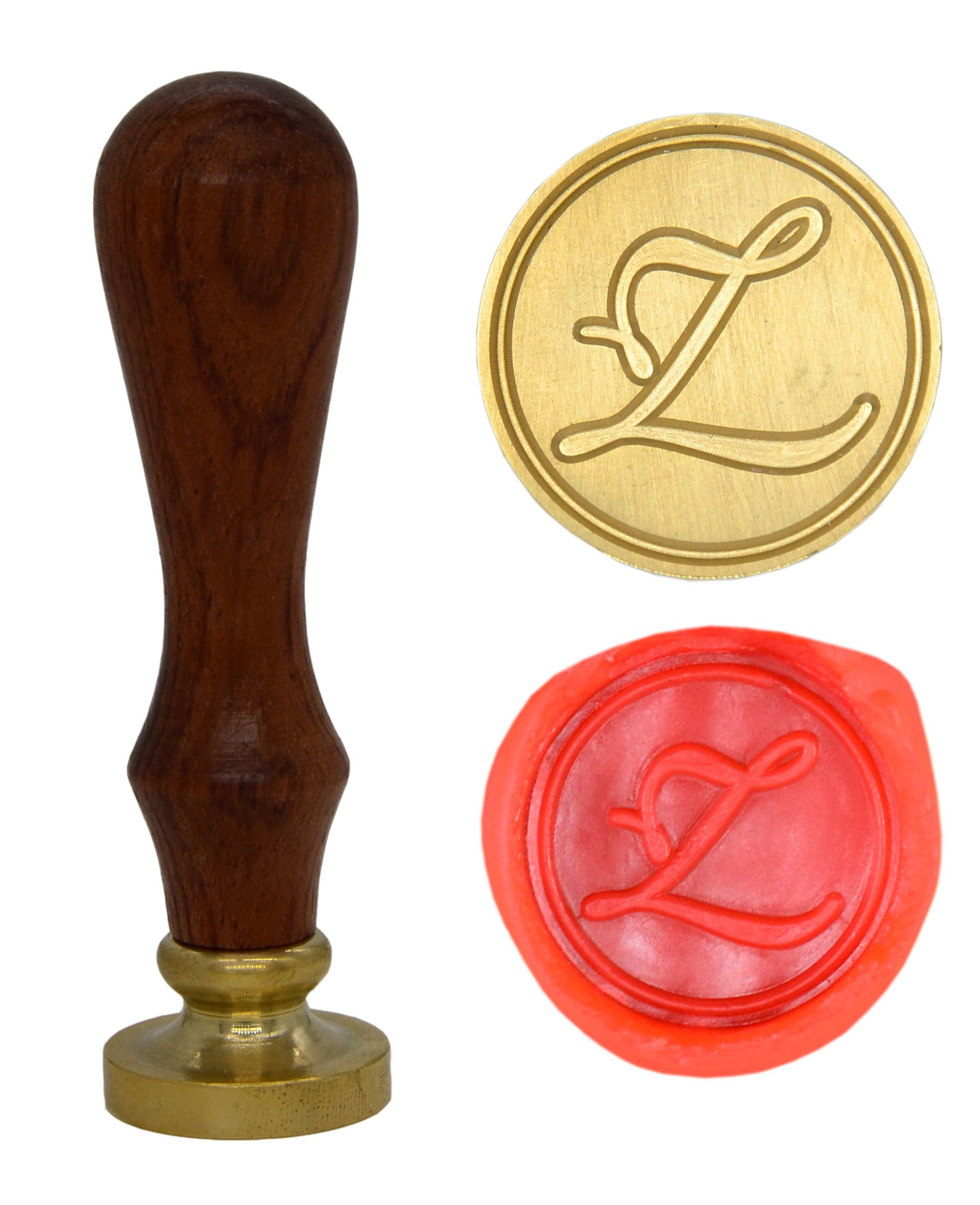 Wax Seal Stamp Letter A-Z, Alphabet Initial Sealing Stamp for Christmas & Thanksgiving Cards, Wedding Invitation W-S-2 (Letter Z)