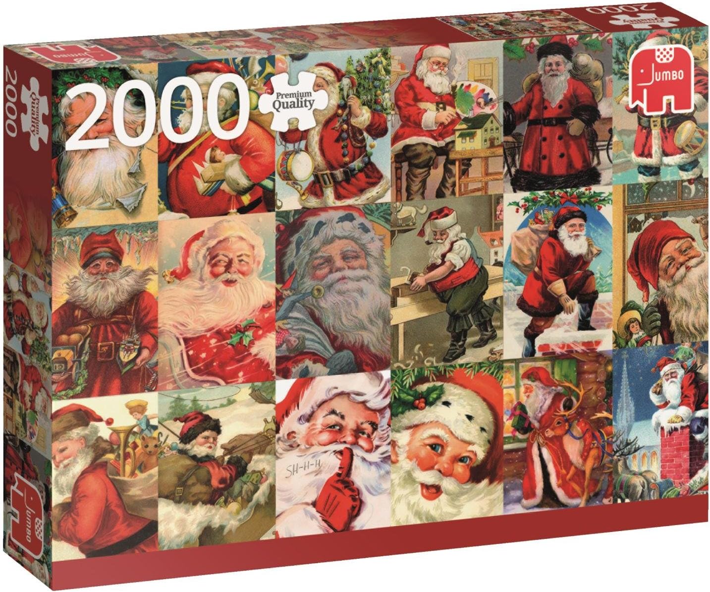 Babbo Natale 2000.Jumbo 18589 Babbo Natale Vintage 2000 Pezzi Amazon It Giochi E Giocattoli