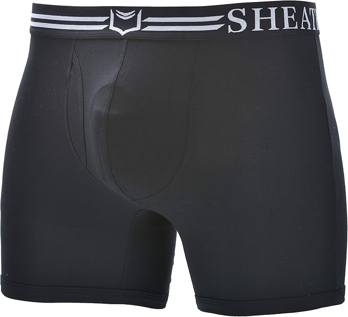 SHEATH Men's Underwear with Dual Pouch 4.0 Boxer Briefs at Amazon Men’s