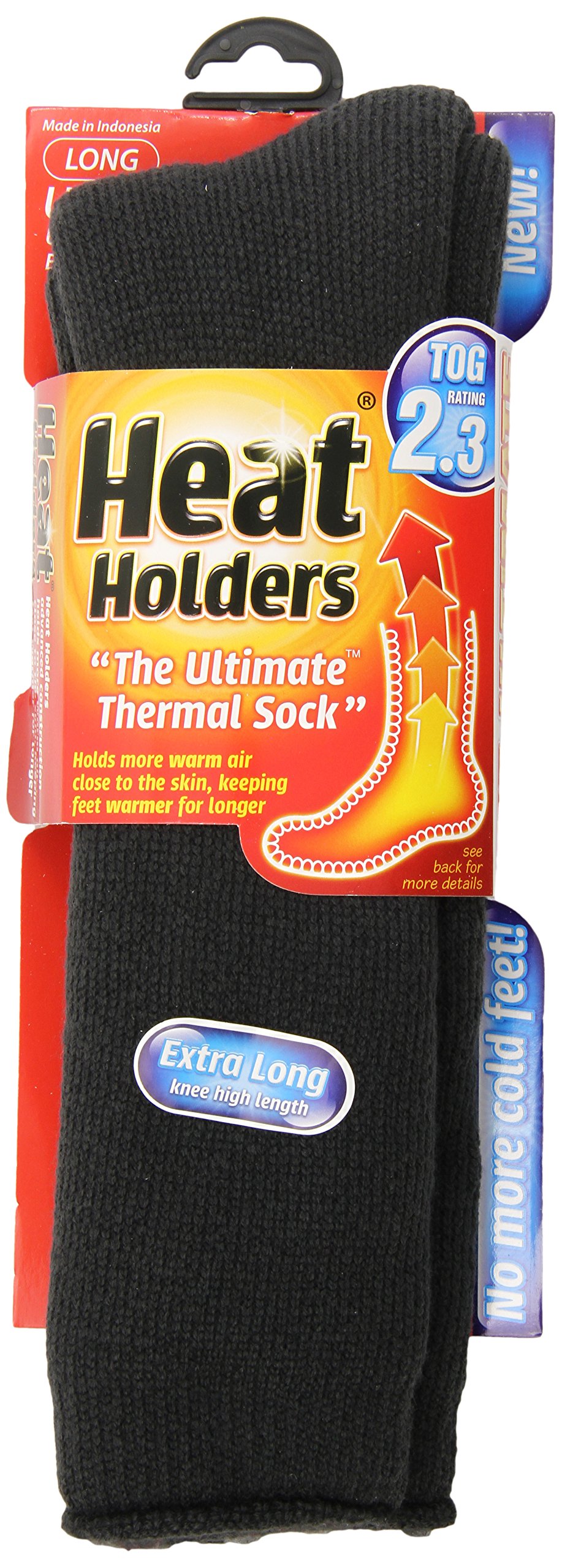 Heat Holders Ladies Extra Long Heat Holders, Black, US Shoe