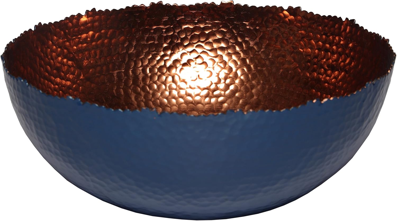 Melange Home Decor Cuivre Collection, 12-inch Bowl, Color - Navy