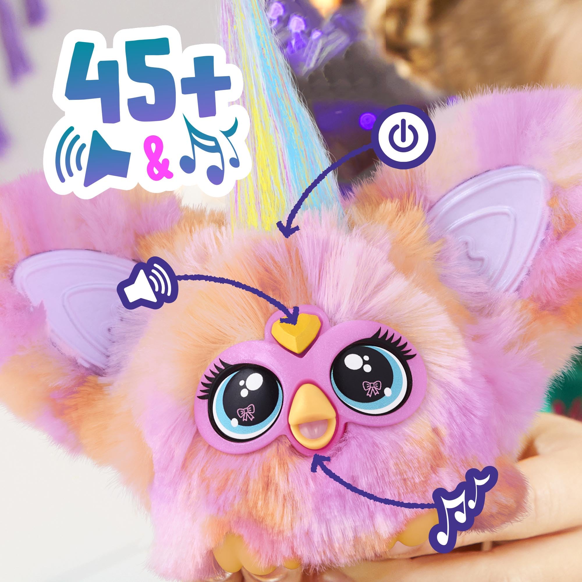 Furby Furblets Fierce & Fabulous 2 Pack, Greenie-Meanie & May-May with 45 Sounds Each, Electronic Plush Toys for Girls & Boys, Back to School Gifts, Ages 6+ (Amazon Exclusive)