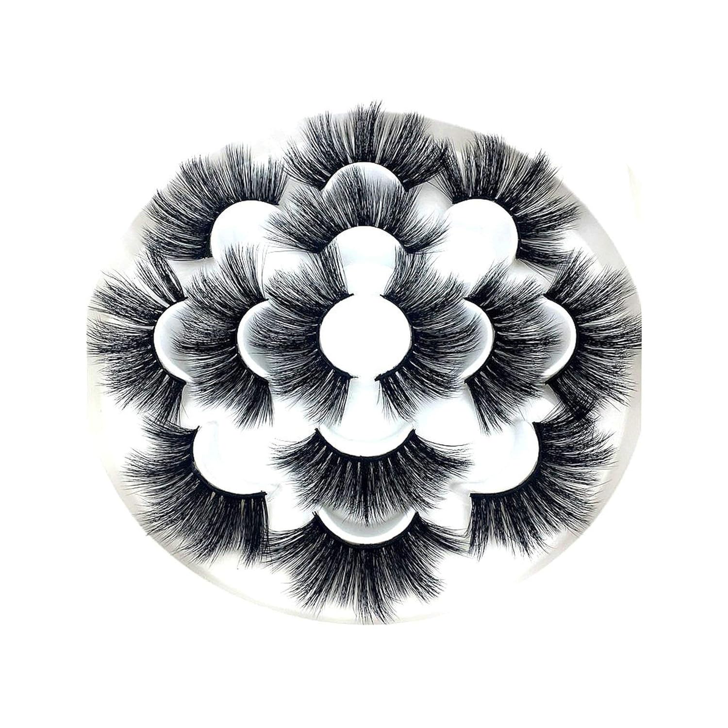 1/3/7pairs 25mm long 3D Mink Lashes Natural Long False Eyelashes Dramatic Volume Fake Lashes Makeup Extension Eyelashes,8D-012