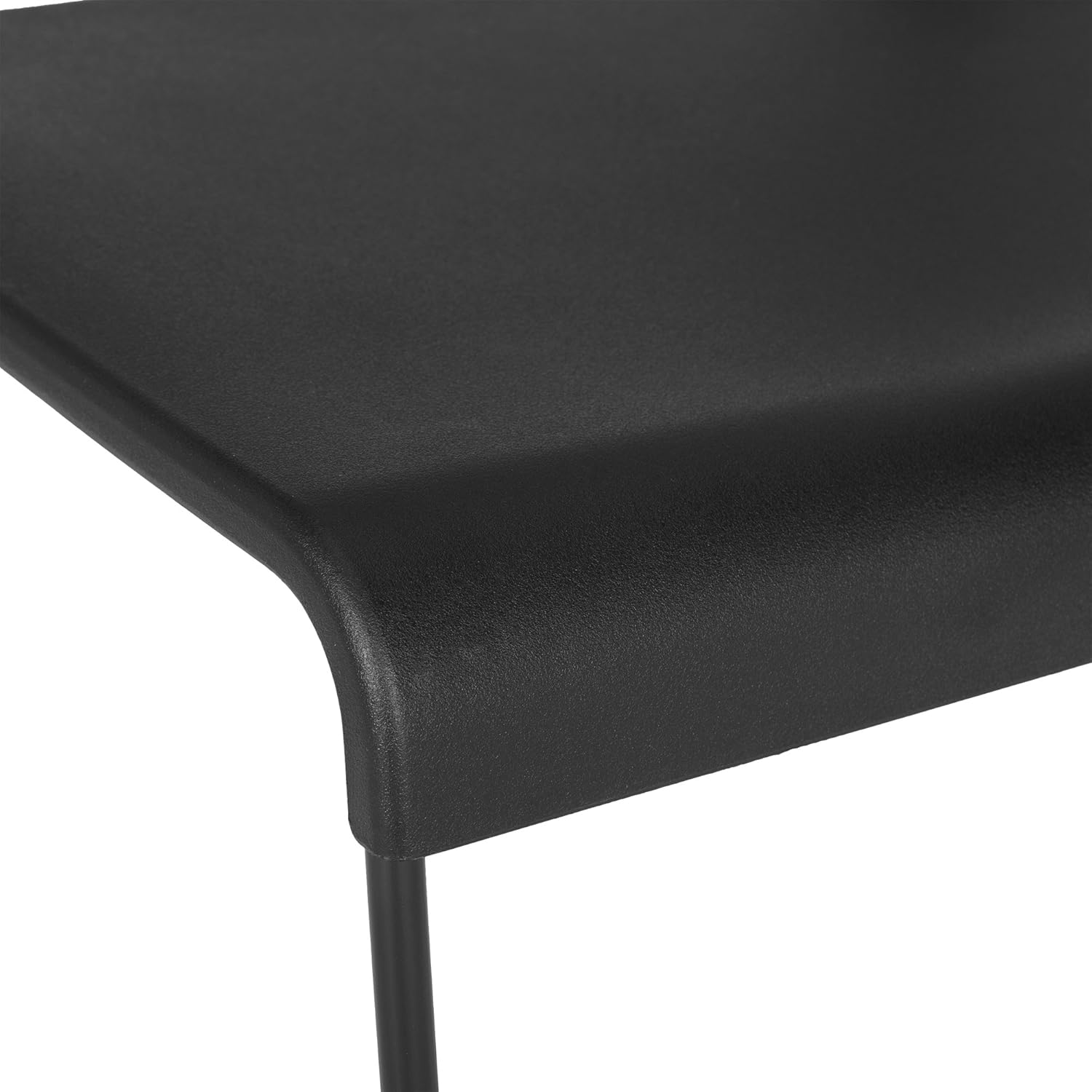 Learniture LNT-EYG1200-SO Stackable Chair with Sled Base (Pack of 2), Black/Silver: Industrial & Scientific