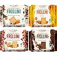Tea Biscuits Cookies - Italian Shortbread Cookies - 4 Flavors - Breakfast Biscuits - Coffee Cookie Variety - Italian Cookies from Italy - Chocolate Chip Coconut, Hazelnut & Cocoa, Honey, Cranberry & Sesame - Vegan, Preservative Free