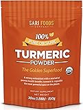 Pure Natural Organic Turmeric Powder (30 ounce): Natural Vegan Whole Food Based Curcumin Superfood Supplement: The Golden, Antioxidant Spice with Benefits.