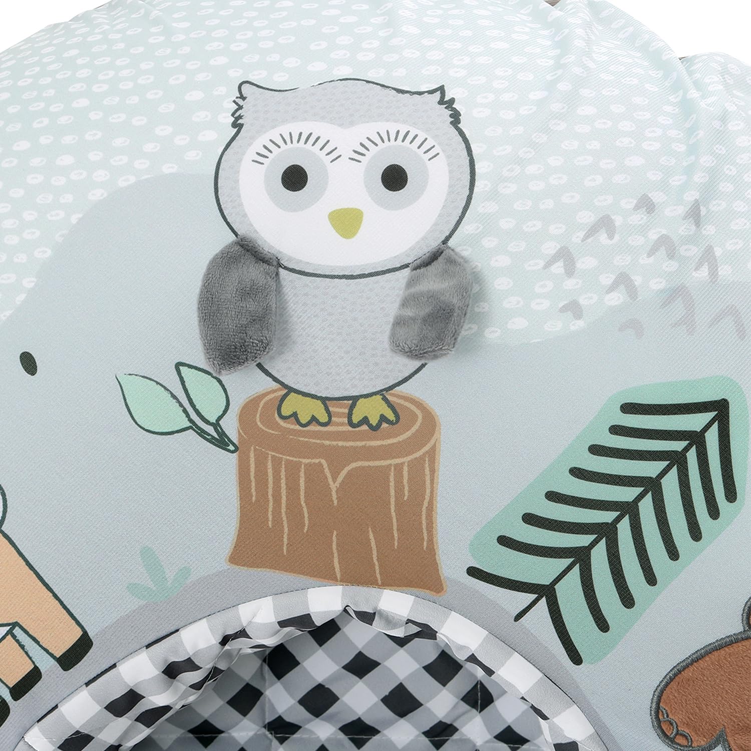 The Peanutshell Baby Boy or Girl Play Ring - Inflatable Seat, Sitting Support Chair, Unisex Activity Seats for Sitting Up, Play Ring for Babies 0-6 Months - Woodland