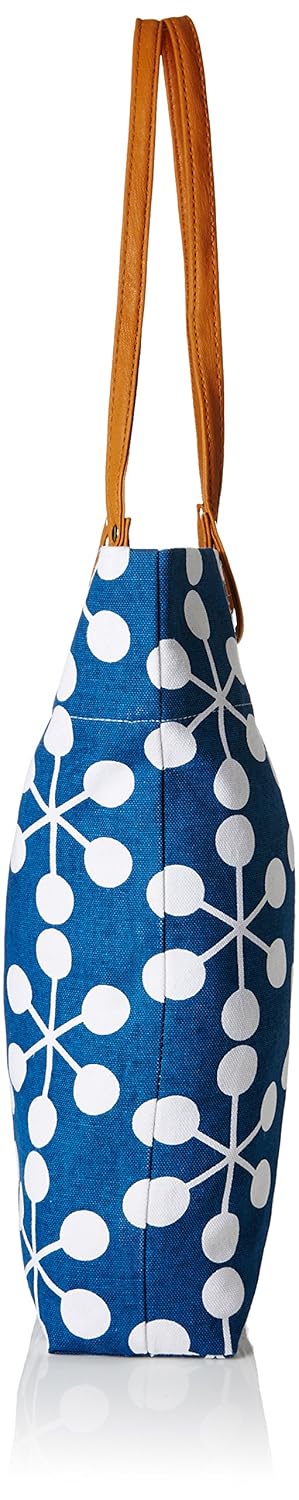 kanvas katha women's tote bag (navy blue) ()