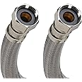 Fluidmaster B1H12 Water Heater Connector, Braided Stainless Steel - 3/4 F.I.P. Thread x 3/4 F.I.P. Thread, 12-Inch Length