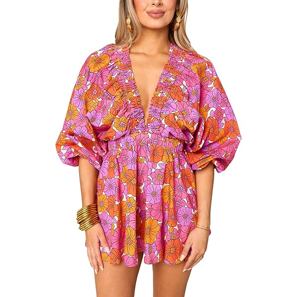 Amazon.com: LouVasabuce Women Summer Casual Short Tee Romper