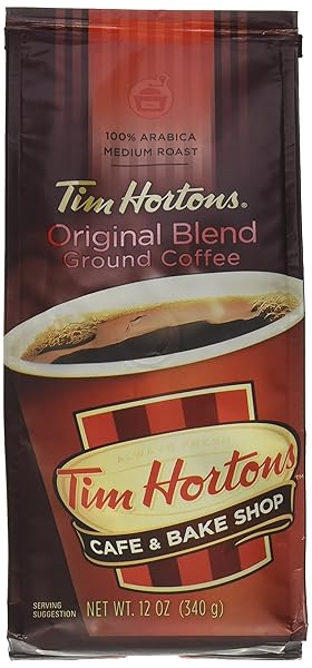 TIM HORTON’S 100% ARABICA MEDIUM ROAST ORIGINAL BLEND GROUND COFFEE, 12 OUNCE