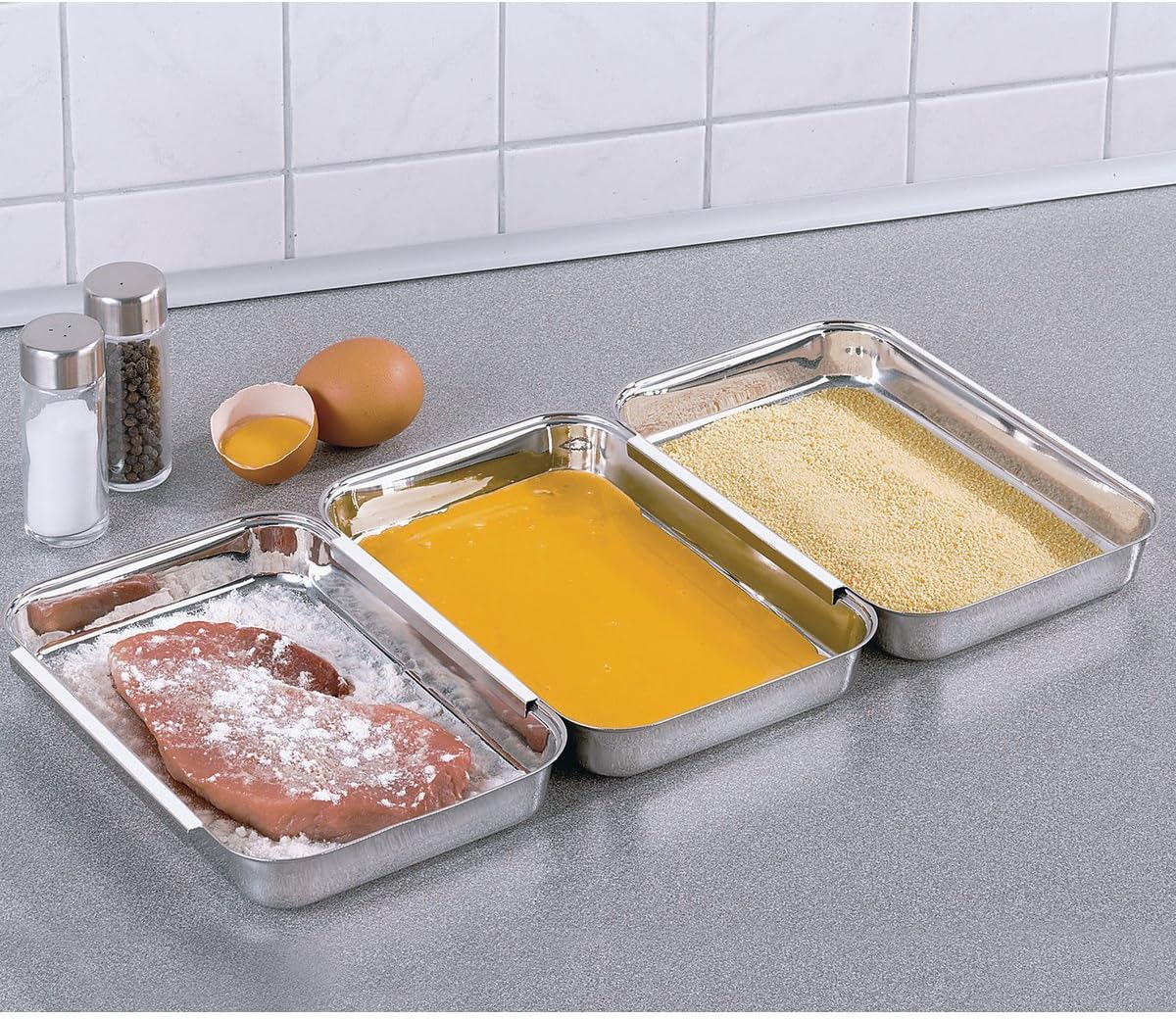 Wenko Panier-Set Edelstahl,1 Set