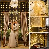 Ollny Curtain Lights 300LED USB 3m x 3m IP44 Indoor Outdoor 8 Modes Warm White view 8