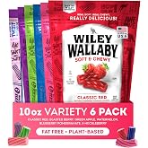 Wiley Wallaby Fruit Flavors Licorice Candy Variety, 10oz, 6Pk | Australian-Style with Strawberry, Green Apple, Watermelon, Huckleberry, Blueberry Pomegranate &amp; Blasted Berry Flavors