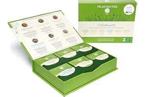Palais des Thés - Organic L'Herboriste Box - Selection of 36 Premium Herbal Teas - Biodegradable Cotton Tea Bags Set