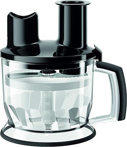 Amazon Braun Mq70bk マルチクイックハンドブレンダー 6カップ フードプロセッサーアタッチメント ブラック リニュー Delonghi デロンギ ミキサー カッター用付属品 アクセサリ