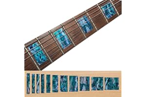 INLAYSTICKERS Inlay Sticker Fret Markers for Guitars & Bass - LP/SG Blocks - Abalone Blue, F-005BL-BL