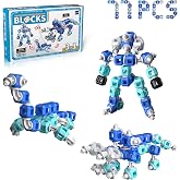 Creative 3-in-1 Robot STEM Toys for 4 5 6 7 8+ Year Old Kids Birthday Gifts | 77pcs Re‑buildable Blocks, Educational STEM Building Activities for Home &amp; Preschool Classroom, Portable Gift‑Ready Packaging