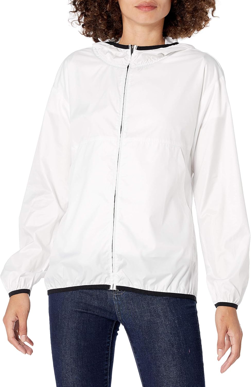 Amazon Rare Essentials Women S Standard Full Zip Packable Windbreaker Amazon Rare Essentials Women S Standard Full Zip Packable Windbreaker