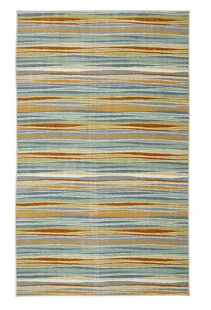 Amazon Mohawk Home Aurora Confetti Stripes Cream Printed Area