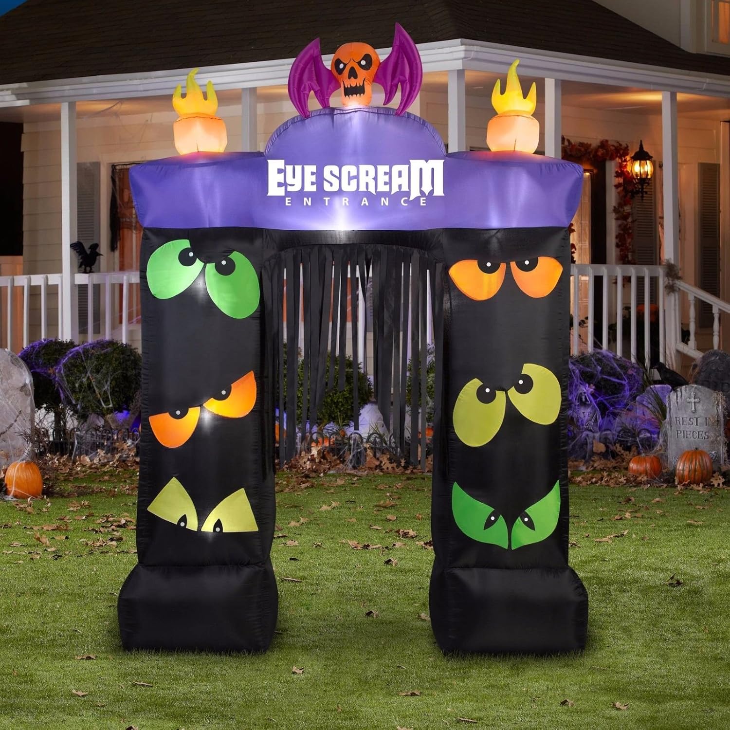 Amazon Com Gemmy Airblown Inflatable Eye Scream Entrance Archway