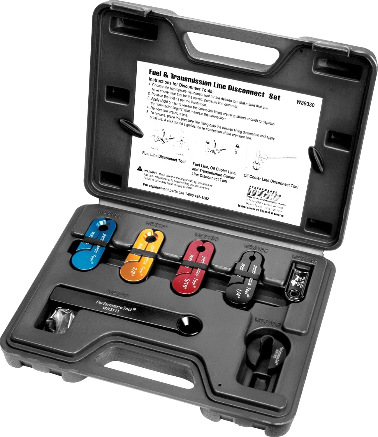 Performance Tool W89330 Fuel and Transmission Line Disconnect Set, 7