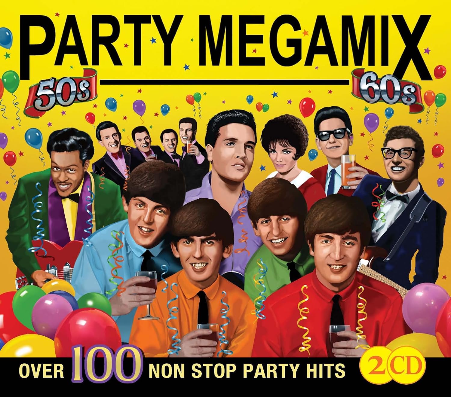 Party Megamix 1950s 1960s 100 Non Stop Party Hits Amazon co uk party-megamix-1950s-1960s-100-non-stop-party-hits-amazon-co-uk