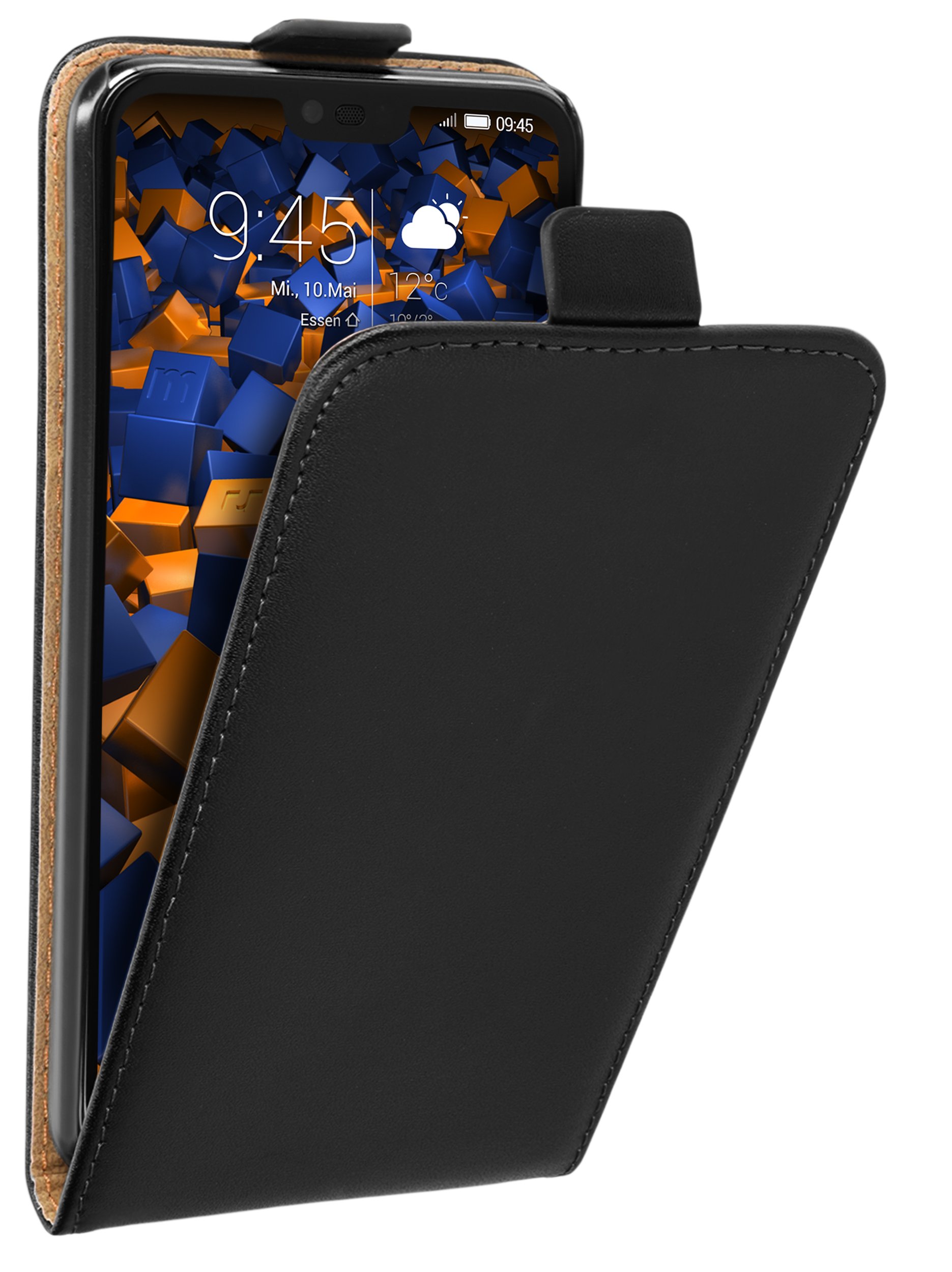 mumbi Flip Case Compatible with Honor 10 Black