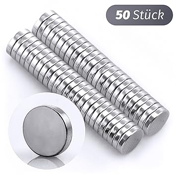 Hochwertige 50 Mini-Magnete stark 5 x 1 mm