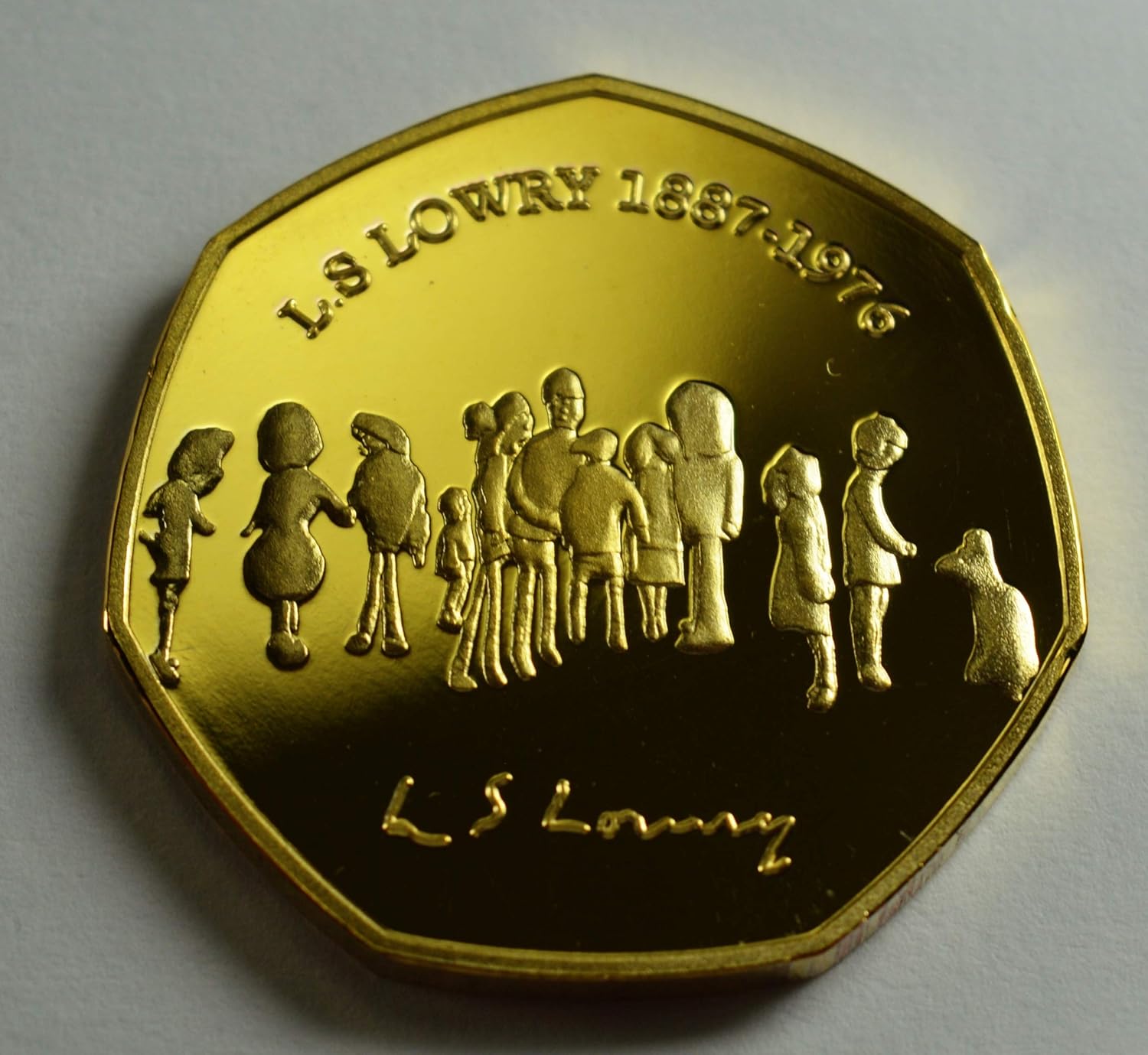 L.S. LOWRY 24ct Gold Commemorative Coin Albums/50p Collectors, Coin Hunt. Art/Artist Manchester, Matchstick Men - Image 4