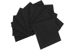 Flexzion Activated Carbon Filters for Solder Fume Extractor - 10 Pack Replacement Filters for Soldering Fan Absorber - Compatible with Soldering Fume Extractor Flexzion 493, Valtcan 493 & 496 & Others