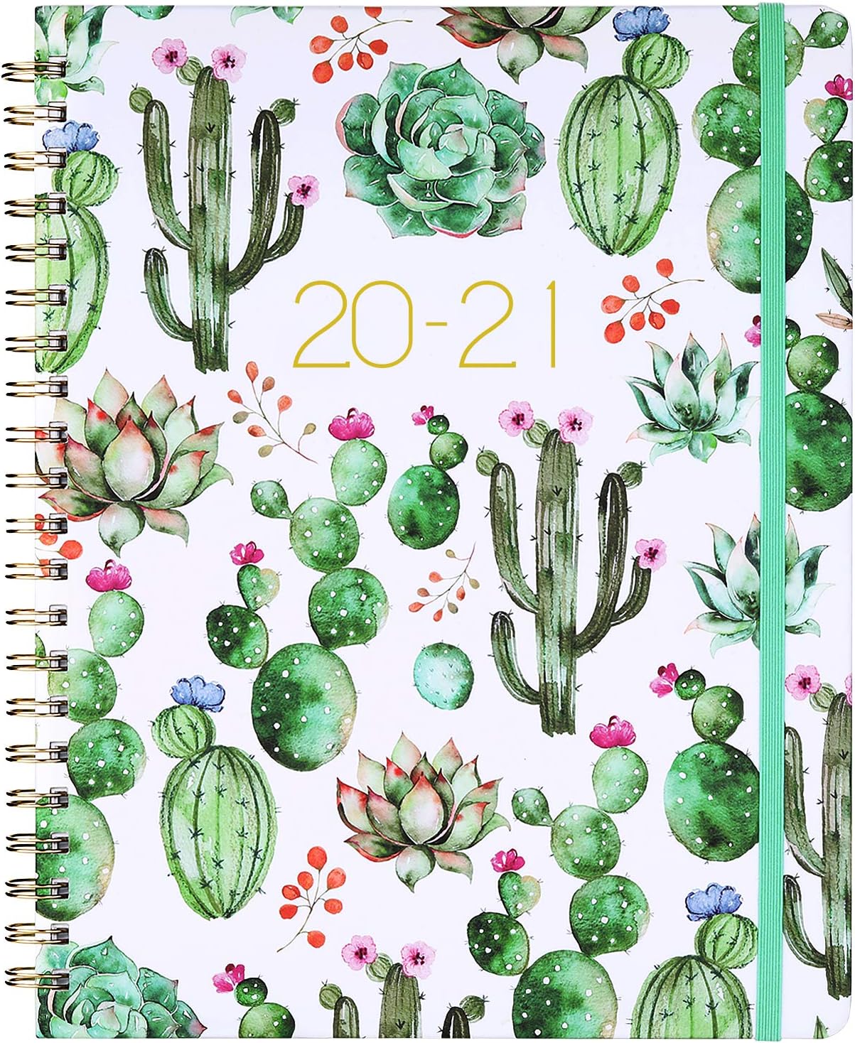 Planner - Weekly & Monthly Planner with Flexible Cover, 8.5" x 11", Strong Twin - Wire Binding, 12 Monthly Tabs, Round Corner