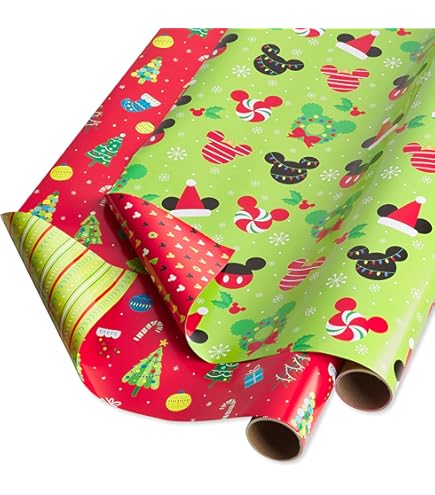 Amazon.com: Papyrus Vintage Christmas Wrapping Paper Set, Holiday
