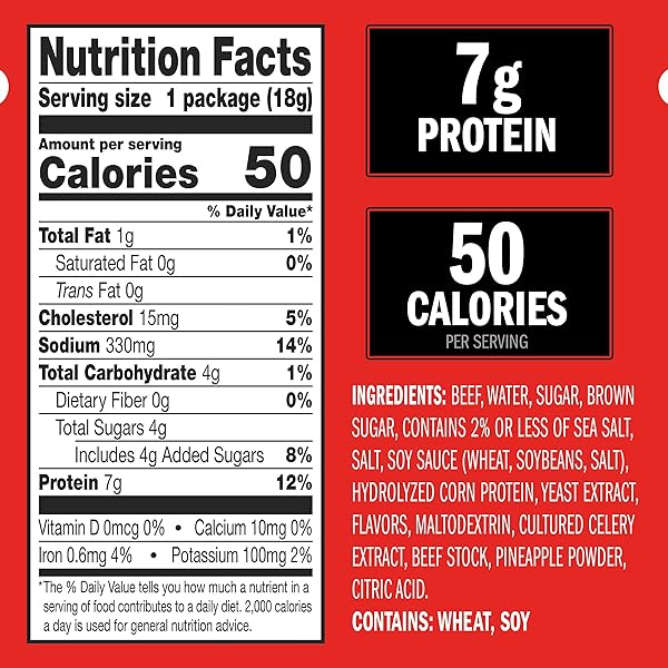 JACK LINK’S BEEF JERKY, ORIGINAL, MULTIPACK BAGS – FLAVORFUL MEAT SNACKS FOR LUNCHES, READY TO EAT PROTEIN SNACKS, INDIVIDUAL PACKS – 7G OF PROTEIN, MADE WITH 100% BEEF – 0.625 OZ (PACK OF 5)