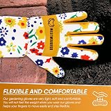 WESTWOOD FOX Leather Gardening Gloves Long Forearm Protection Yellow M view 3