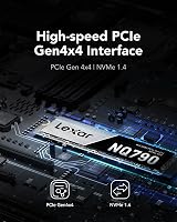 Lexar NQ790 1TB NVMe PCIe Gen4x4 M.2 2280 SSD Read 7000MB/s Write 6000MB/s view 2