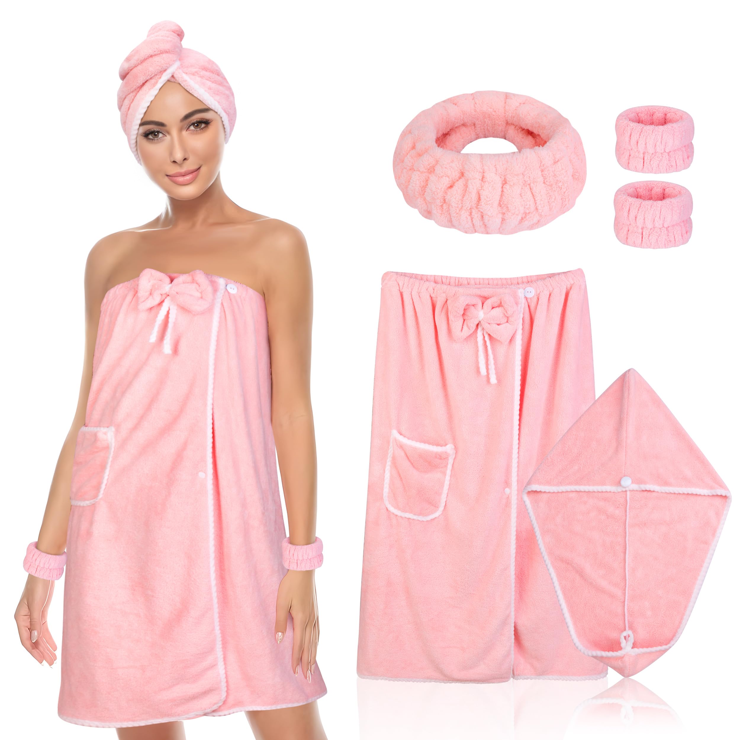 pink towel dress Sunni Spencer EveryWEAR Towel - The Capri Cap Dress