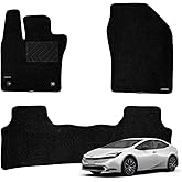 WENNEBIRD Superior Carpet Floor Mats for 2023-2026 Toyota Prius, 0.6-Inch Ultra-Thick, Noise-Reducing, All-Weather Waterproof Anti-Slip – 3-Pc Set