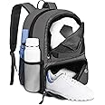 YOREPEK Soccer Backpack,Soccer Bag with Ball Holder, Water resistant Sport Equipment Bags Fit Basketball Volleyball Football